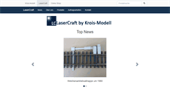 Desktop Screenshot of lasercraft.at
